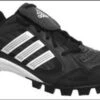 New Adidas Triple Star 6 Low J Baseball Shoes Molded Cleats Black/ White Kids 4 -Deals Baseball Store 042599