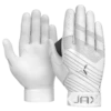 JAX Batting Gloves Pro Model Adult Batting Gloves (Arctic White) -Deals Baseball Store 1 Jax pro model adult batting gloves left hand swing arctic white