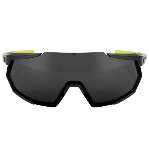 100% Racetrap 3.0 Sport And Cycling Sunglasses With HD Lenses (Gloss Black - Smoke Lens) -Deals Baseball Store 100 60004 00002GlossBlack SmokeLens 2