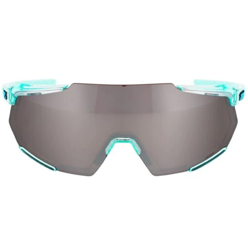 100% Racetrap 3.0 Sport And Cycling Sunglasses With HD Lenses (Polished Translucent Mint-Hiper Silver Mirror) -Deals Baseball Store 100 60004 00005 Racetrap MintHiSilver 2