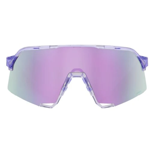 100% S3 Sport Performance Vented Baseball Sunglasses W/ Interchangeable Lenses (Polished Translucent Lavender - HiPER Lavender Mirror Lens) -Deals Baseball Store 100 60005 00004 Lavender LavenderMirror2