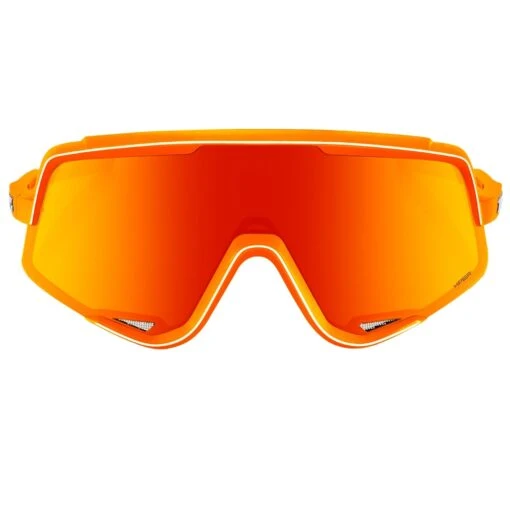 100% Glendale Xtreme Sports Performance Sunglasses W Interchangeable Lenses (Soft Tact Neon Orange - Hiper Red Multilayer Mirror Lens) -Deals Baseball Store 100 Glendale 61033 412 01 SoftTactNeonOrange 2