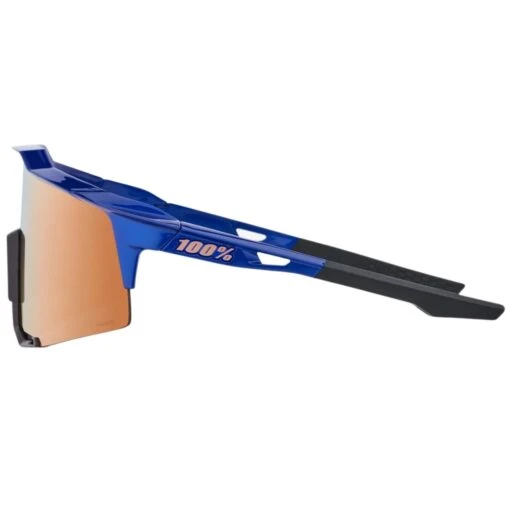 100% Speedcraft Sport Performance Baseball Sunglasses HD Interchangeable Lens (Gloss Cobalt Blue - Copper Mirror Lens) -Deals Baseball Store 100percentspeedcraftsunglasses glosscobaltblue coppermirrlens 3