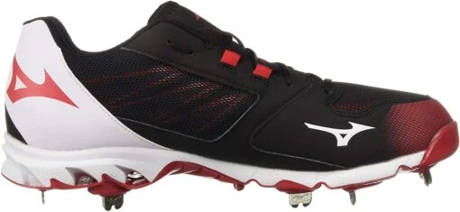 New Mizuno Men's 9-Spike Dominant IC Low Metal Baseball Cleat Sz 11 Black/Red -Deals Baseball Store 102 1d027a25 f543 4c8c 8301 a6a946adc955