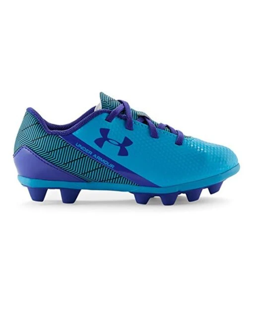 New Under Armour Kids Flash HG Jr Soccer Cleats 10K Blue/Purple Synthetic -Deals Baseball Store 1256749