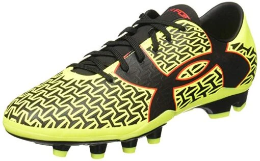 New Under Armour CF Force 2.0 FG Sz Men 11 Yellow/Black Molded Soccer Cleat -Deals Baseball Store 1264202 734