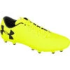 New Under Armour Force 3.0 FG Sz Men 10.5 Yellow/Black Molded Soccer Cleat -Deals Baseball Store 1300152 700