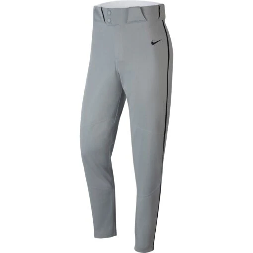 Nike Vapor Select Piped Men's Baseball Pants (Gray/Navy) -Deals Baseball Store 19NIKMMNKVPRSLCTPBBA TM BLUE GRY TM NVY TM NVY