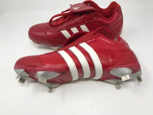 New Adidas Men's Excelsior 17 Red/White Low Baseball Metal Cleats -Deals Baseball Store 2020 02 12 2012.29.29 scaled