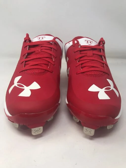 New Under Armour Men's 6.5 Yard Low ST Red/White Baseball Metal Cleats -Deals Baseball Store 2021 06 08 2013.09.42 scaled