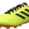 New Adidas Originals Kids' 10.5K Predator 18.4 FxG J Soccer Shoe Yellow/Black/Org -Deals Baseball Store 2321