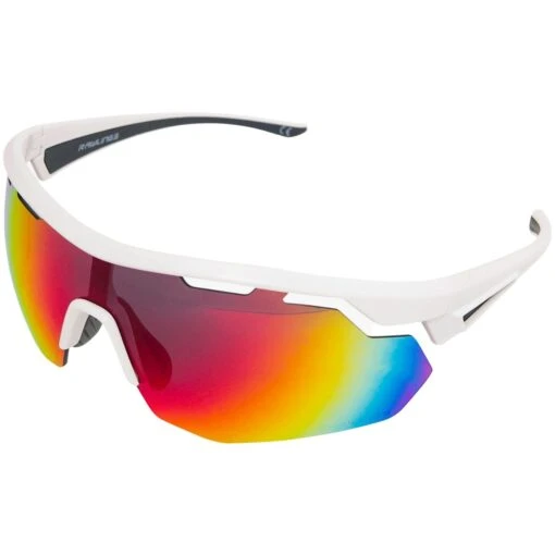 Rawlings Adult Sport Baseball Sunglasses Lightweight Stylish 100% UV Poly Lens (White/Rainbow) -Deals Baseball Store 2rawlings adultsport baseball sunglasses 10260972 whiterainbow