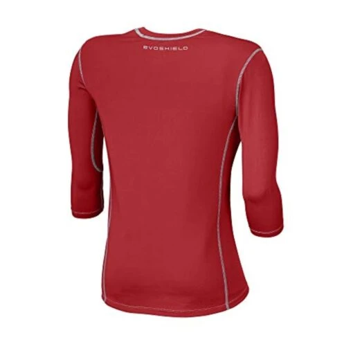 EvoShield Pro Team Baseball Youth Boy's Mid Sleeve Workout Tee Shirt (Scarlet) -Deals Baseball Store 31