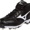 New Mizuno 9 Spike Vintage Mid G5 320289 Baseball Cleats Mens 8.5 Black/White -Deals Baseball Store 320289 bd01ace7 3777 4b94 b7e0 bd4c4b3945d2