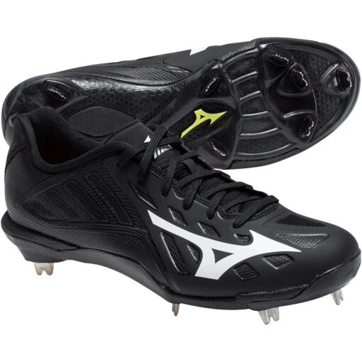 New Mizuno Heist IQ Mens Size 11.5 Baseball Metal Cleats Black/White 320501.9090 -Deals Baseball Store 320501.9090