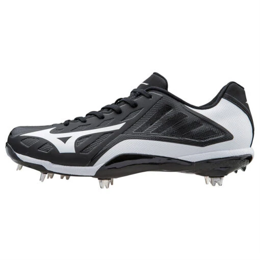 New Mizuno Heist IQ Mens 12 Baseball Metal Cleats Black/White 320501.9000 -Deals Baseball Store 320501bw