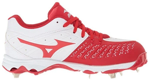 New Mizuno Women's 9-Spike Advanced Sweep 3 Metal Softball Cleats 9.5 Wht/Red -Deals Baseball Store 320546.0010 56d4d05a d02b 407f 9aa8 32b5ee46af25