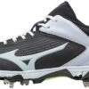 New Mizuno Wmn's 5 9-Spike Swift 5 Molded Baseball Cleat Shoe Black/White -Deals Baseball Store 320554.9000 176f310f 7b16 4f53 86a1 ff5b6ae0302a