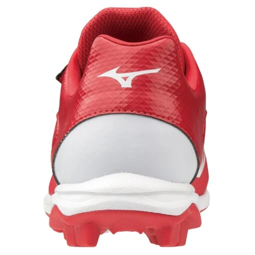 Mizuno Select Nine Junior Youth Low Molded Baseball Cleats (Red/White) -Deals Baseball Store 320581 1000 05 scaled