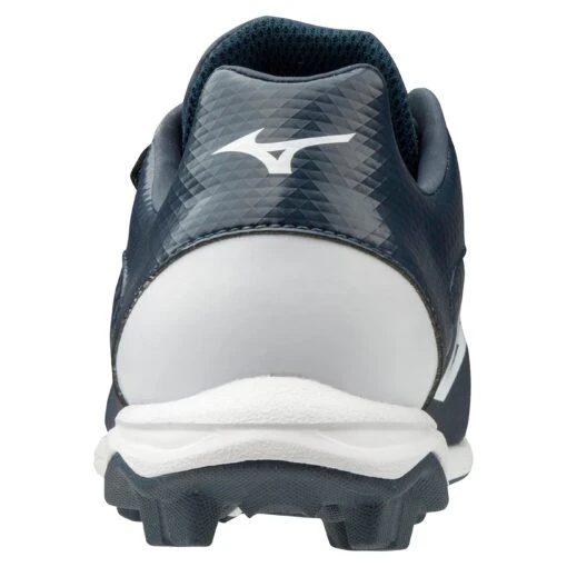 Mizuno Select Nine Junior Youth Low Molded Baseball Cleats (Navy/White) -Deals Baseball Store 320581 5100 05 scaled