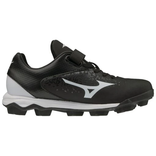 Mizuno Select Nine Junior Youth Low Molded Baseball Cleats (Black/White) -Deals Baseball Store 320581 9000 03