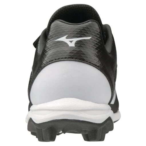 Mizuno Select Nine Junior Youth Low Molded Baseball Cleats (Black/White) -Deals Baseball Store 320581 9000 05 scaled