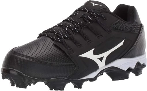 New Mizuno Women's 9-Spike Advanced Finch Elite 4 TPU Molded Cleat Sz 5 Blk/Wht -Deals Baseball Store 320590