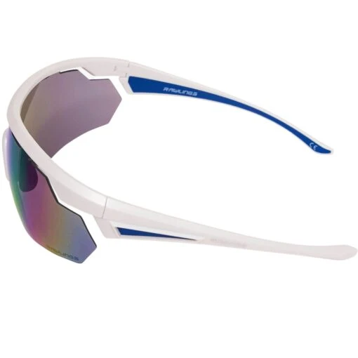 Rawlings Adult Sport Baseball Sunglasses Lightweight Stylish 100% UV Poly Lens (White/Blue) -Deals Baseball Store 4rawlings adult sport baseball sunglasses 10260973 whiteblue