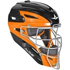 All-Star System 7 Axis Intermediate NOCSAE Approved Catcher's Kit (Black/Orange) -Deals Baseball Store 51FETbBKxML. AC