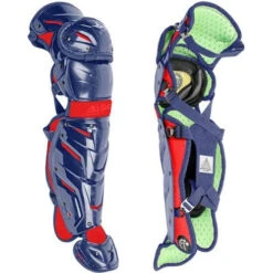 ALL-STAR SYSTEM 7 AXIS INTERMEDIATE NOCSAE APPROVED CATCHER'S KIT (Navy/Scarlet) -Deals Baseball Store 51NmfjhNxQL. AC