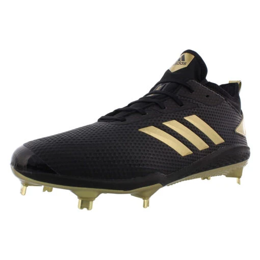 Adidas Adizero Afterburner V Men's Metal Spike Baseball Cleats (Black/Gold) -Deals Baseball Store 51y4ozbgv s