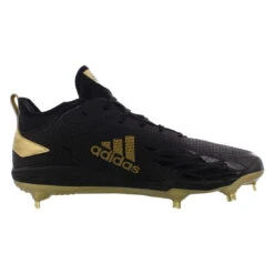 Adidas Adizero Afterburner V Men's Metal Spike Baseball Cleats (Black/Gold) -Deals Baseball Store 51zgegnxvvs