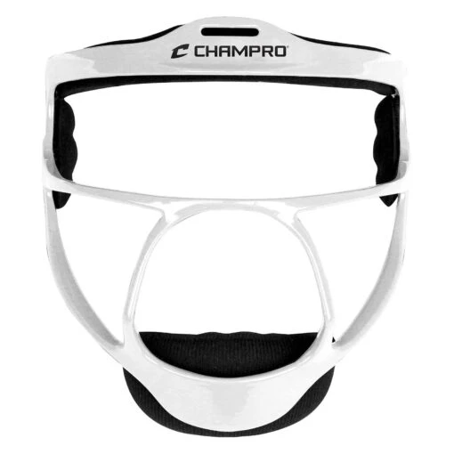 Champro Rampage Defensive Fielders Fastpitch Softball Adult Face Mask Ultra Lightweight (White) -Deals Baseball Store 61cfrsta7al