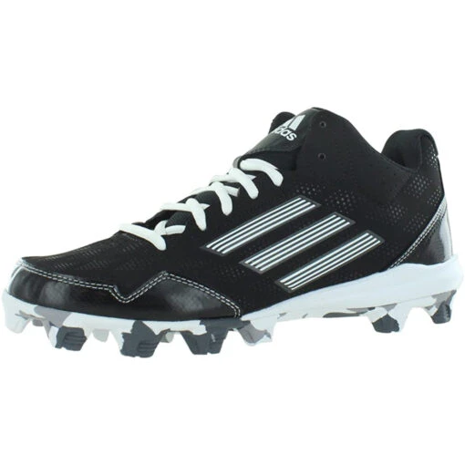 Adidas Wheelhouse Mid 2 Men's Big Kid Rubber Baseball Cleats (Black/White) -Deals Baseball Store 61ctkfclthl. ac ul1100