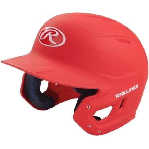 Rawlings MACH Series Matte Baseball Batting Helmet (Scarlet) -Deals Baseball Store