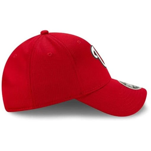 New Era MLB Washington Nationals 9FORTY Stretch Snapback Hat, OSFA (Red) -Deals Baseball Store