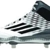 New Adidas PowerAlley 3.0 Mid Mens Baseball Cleat 10.5 White/Black -Deals Baseball Store 61mayfjmigl. ac uy625