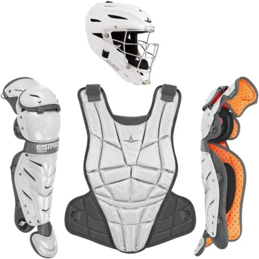 All-Star AFx Series Fastpitch Softball Catcher's Package (White/Graphite) -Deals Baseball Store 61rhOpta9EL