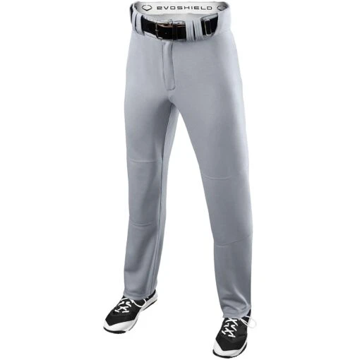 EvoShield Salute Pinstripe Adult Baseball Pants Open Bottom Team (White/Navy) -Deals Baseball Store