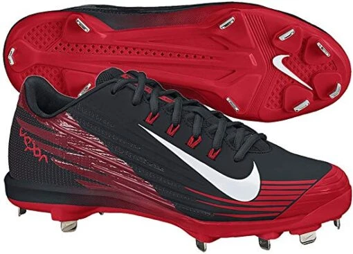 New NIKE Lunar Vapor Pro 683895 016 Mens 8.5 Baseball Cleats Blk/Red -Deals Baseball Store 683895 20016 c3a238d8 417a 430e ba26 c6c1fa6d745b