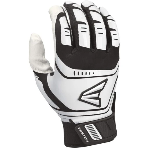 Easton Baseball Walk Off Power Leverage Adult Batting Gloves (White/Black) -Deals Baseball Store 6z9edgw