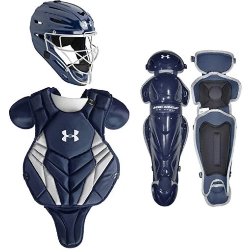 Under Armour Converge Victory NOCSAE Baseball Catcher's Equipment Set Intermediate (Navy) -Deals Baseball Store 71