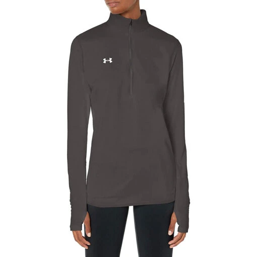 Under Armour Locker Women's 1/2 Zip (Charcoal) -Deals Baseball Store