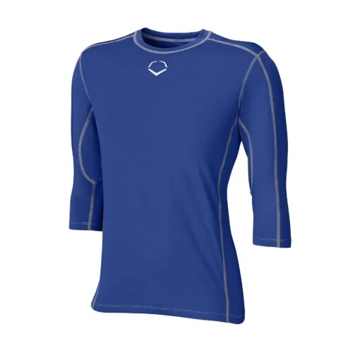 EvoShield Pro Team Baseball Adult Men's Mid Sleeve Workout Tee Shirt (Royal) -Deals Baseball Store 71mdhnhnybl