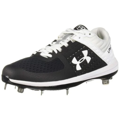 Under Armour Yard Low Men's Baseball Metal Cleats Spikes (Black/White) -Deals Baseball Store 71nj38hpbkl