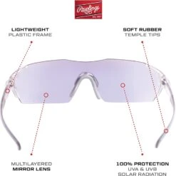 Rawlings 1801 Men's Adult Shield Baseball Sunglasses, (White/Blue Mirror) -Deals Baseball Store 71uCwPSLOVL. AC UL1500