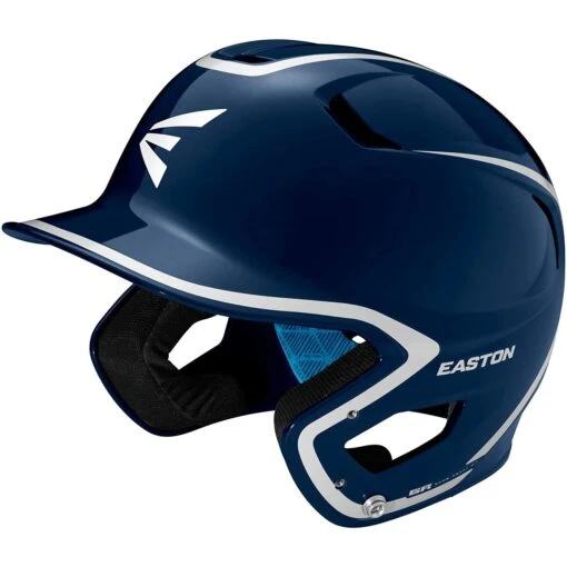 Easton Z5 2.0 Senior Batting Helmet Gloss Two-Tone Series Jaw Guard Compatible, Senior (Navy/Gray) -Deals Baseball Store 71vY1F42raL. AC SL1500