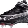 New Under Armour Fierce II Mid Detachable Football Cleat Men's 11.5 Blk/Slvr/Rd -Deals Baseball Store 81n x8ofohl. ac ux625 7627402d 321d 46e5 8495 1f3ac1f5ea4a