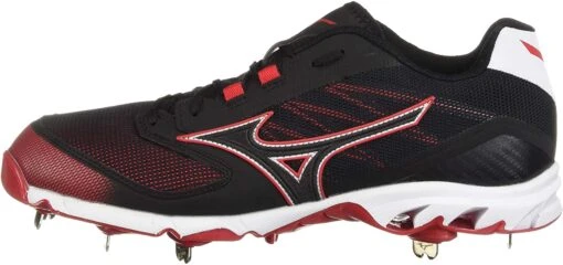 New Mizuno Men's 9-Spike Dominant IC Low Metal Baseball Cleat Sz 11 Black/Red -Deals Baseball Store 90101 62fa7e1e b033 472a ac6f fd8844de1d48