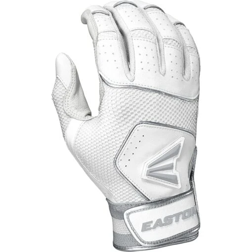 Easton Walk Off NX Youth Baseball Batting Gloves (White) -Deals Baseball Store